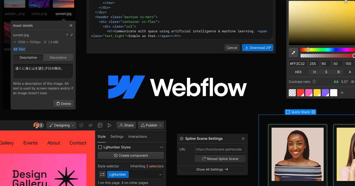 Webflow website builder